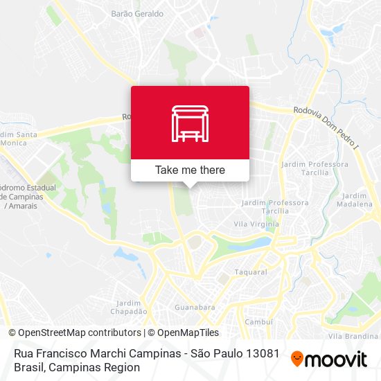 Rua Francisco Marchi Campinas - São Paulo 13081 Brasil map