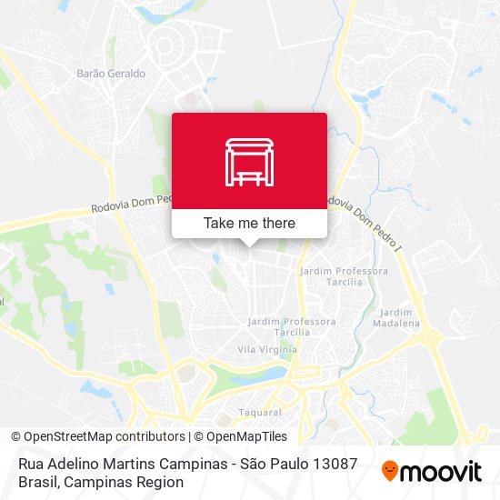 Rua Adelino Martins Campinas - São Paulo 13087 Brasil map