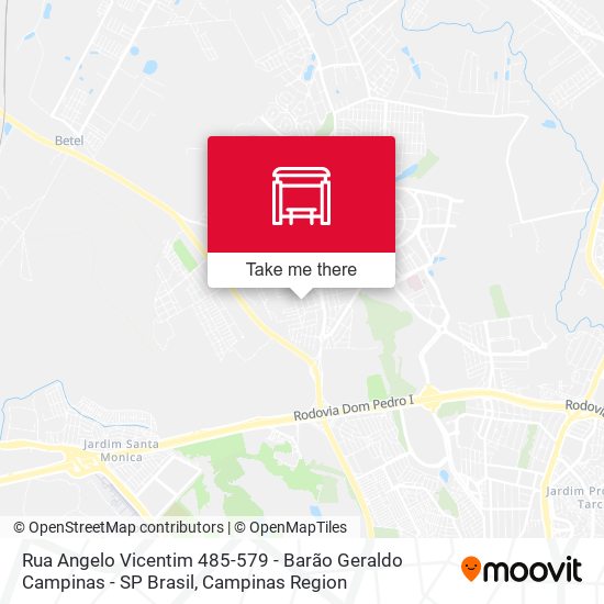 Rua Angelo Vicentim 485-579 - Barão Geraldo Campinas - SP Brasil map