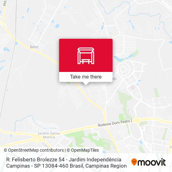 R. Felisberto Brolezze 54 - Jardim Independência Campinas - SP 13084-460 Brasil map