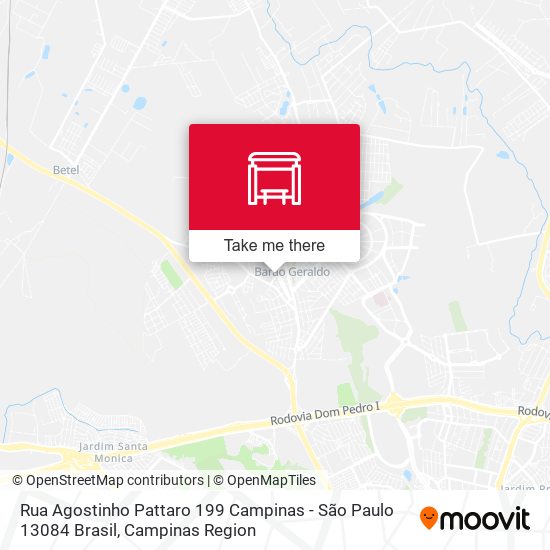 Rua Agostinho Pattaro 199 Campinas - São Paulo 13084 Brasil map