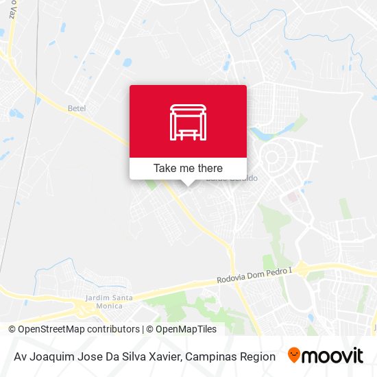 Av Joaquim Jose Da Silva Xavier map