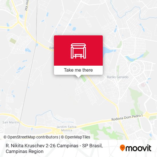 R. Nikita Kruschev 2-26 Campinas - SP Brasil map