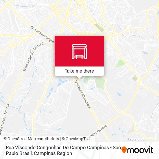 Rua Visconde Congonhas Do Campo Campinas - São Paulo Brasil map