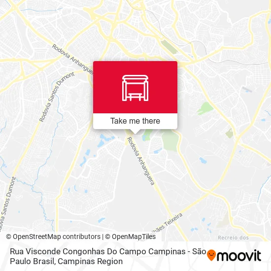 Rua Visconde Congonhas Do Campo Campinas - São Paulo Brasil map