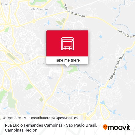 Rua Lúcio Fernandes Campinas - São Paulo Brasil map