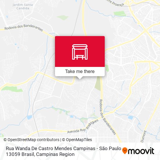Rua Wanda De Castro Mendes Campinas - São Paulo 13059 Brasil map