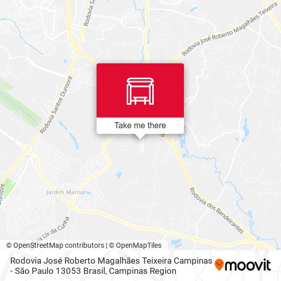 Rodovia José Roberto Magalhães Teixeira Campinas - São Paulo 13053 Brasil map