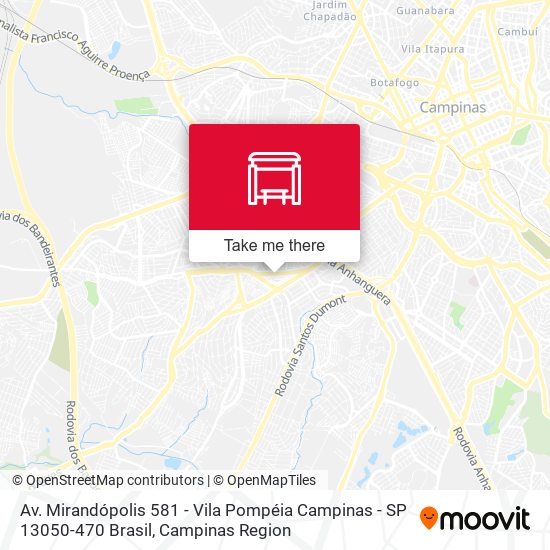Av. Mirandópolis 581 - Vila Pompéia Campinas - SP 13050-470 Brasil map