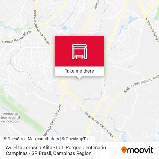 Av. Elza Terosso Alita - Lot. Parque Centenario Campinas - SP Brasil map