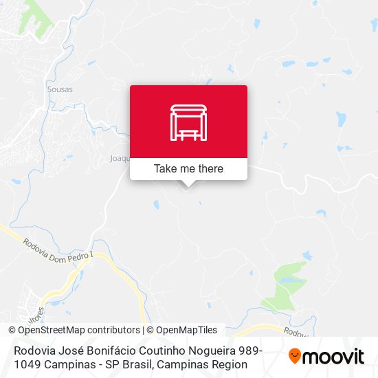 Rodovia José Bonifácio Coutinho Nogueira 989-1049 Campinas - SP Brasil map