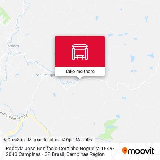 Rodovia José Bonifácio Coutinho Nogueira 1849-2043 Campinas - SP Brasil map
