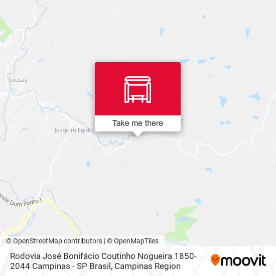 Rodovia José Bonifácio Coutinho Nogueira 1850-2044 Campinas - SP Brasil map