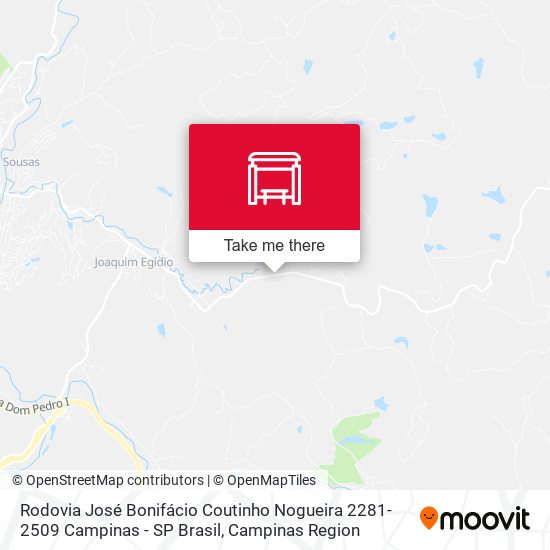 Rodovia José Bonifácio Coutinho Nogueira 2281-2509 Campinas - SP Brasil map