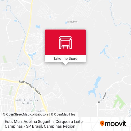 Estr. Mun. Adelina Segantini Cerqueira Leite Campinas - SP Brasil map