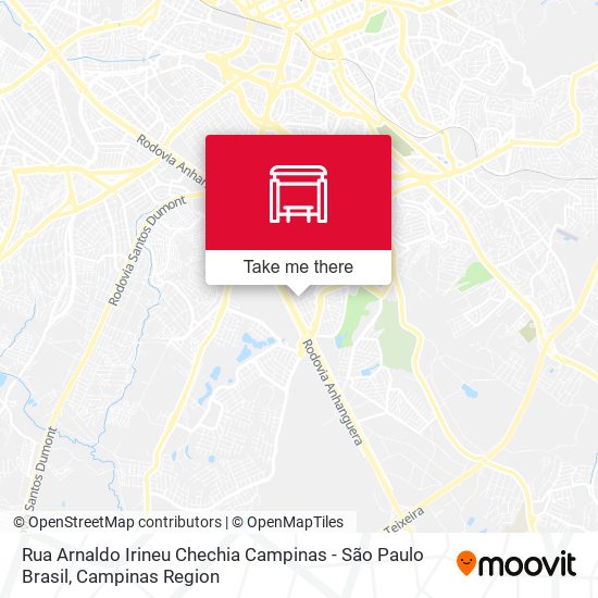 Rua Arnaldo Irineu Chechia Campinas - São Paulo Brasil map