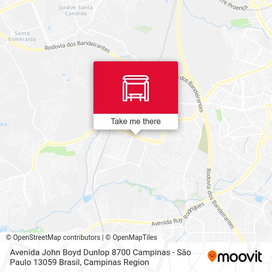Avenida John Boyd Dunlop 8700 Campinas - São Paulo 13059 Brasil map