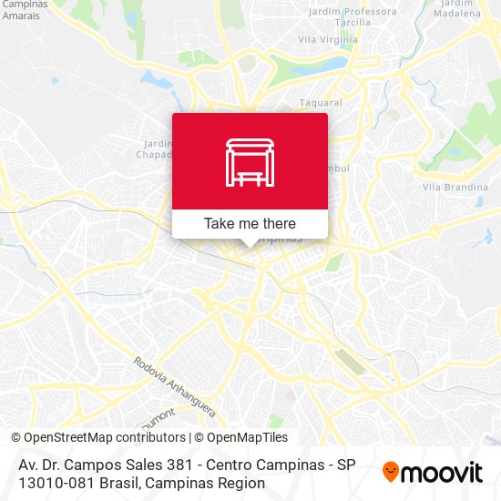 Mapa Av. Dr. Campos Sales 381 - Centro Campinas - SP 13010-081 Brasil