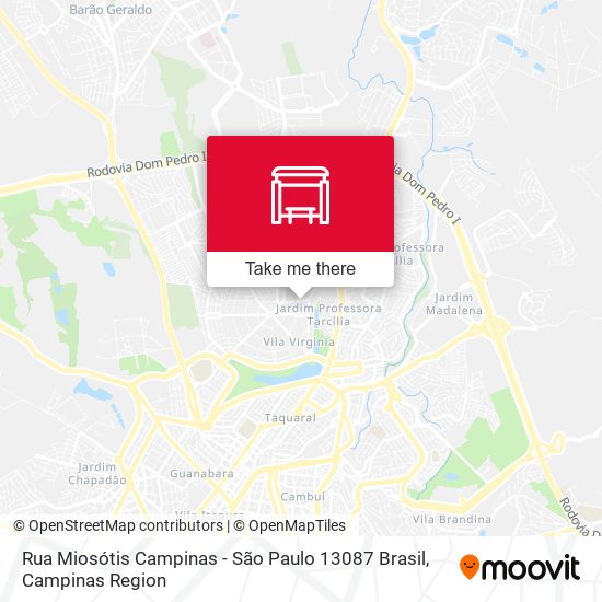 Rua Miosótis Campinas - São Paulo 13087 Brasil map