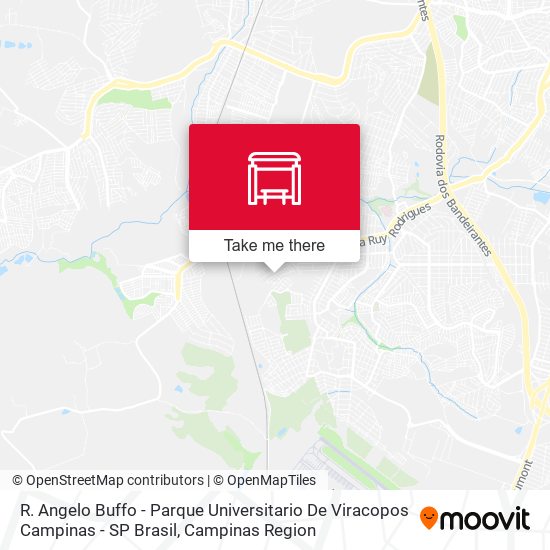 R. Angelo Buffo - Parque Universitario De Viracopos Campinas - SP Brasil map