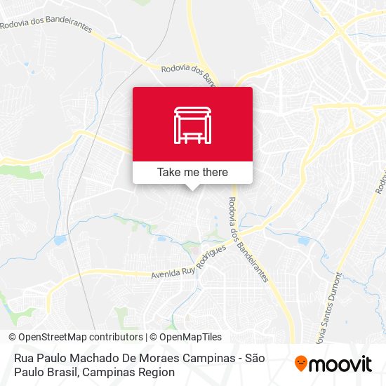 Rua Paulo Machado De Moraes Campinas - São Paulo Brasil map