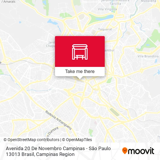 Avenida 20 De Novembro Campinas - São Paulo 13013 Brasil map