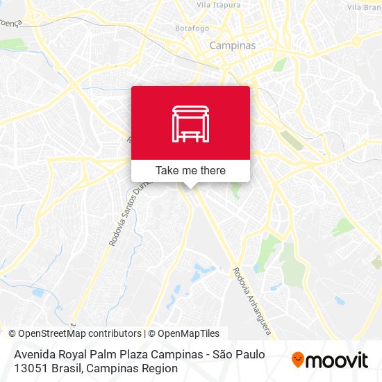 Avenida Royal Palm Plaza Campinas - São Paulo 13051 Brasil map