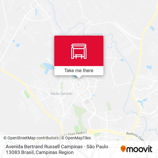 Avenida Bertrand Russell Campinas - São Paulo 13083 Brasil map