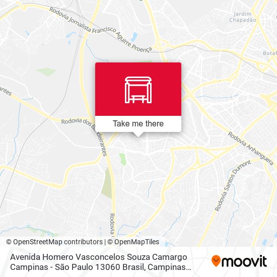 Avenida Homero Vasconcelos Souza Camargo Campinas - São Paulo 13060 Brasil map