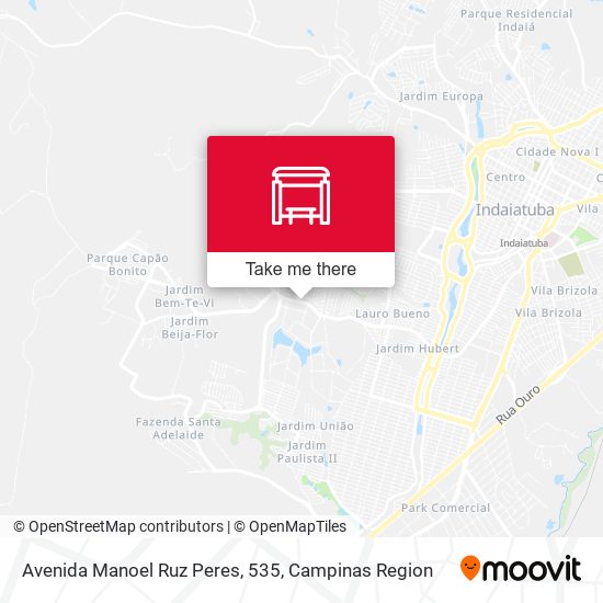 Avenida Manoel Ruz Peres, 535 map