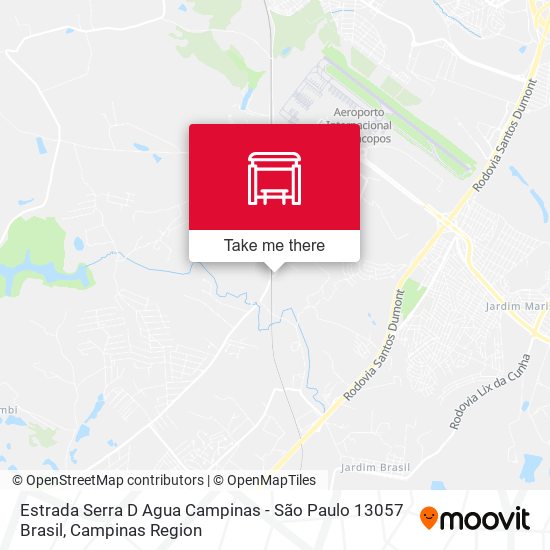 Estrada Serra D Agua Campinas - São Paulo 13057 Brasil map