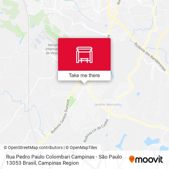 Rua Pedro Paulo Colombari Campinas - São Paulo 13053 Brasil map