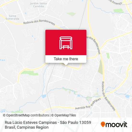 Rua Lúcio Esteves Campinas - São Paulo 13059 Brasil map