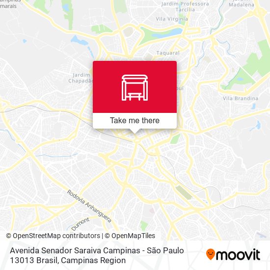 Avenida Senador Saraiva Campinas - São Paulo 13013 Brasil map