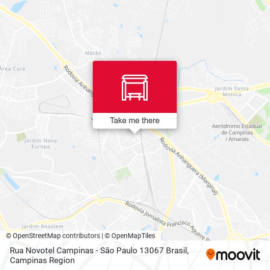 Rua Novotel Campinas - São Paulo 13067 Brasil map