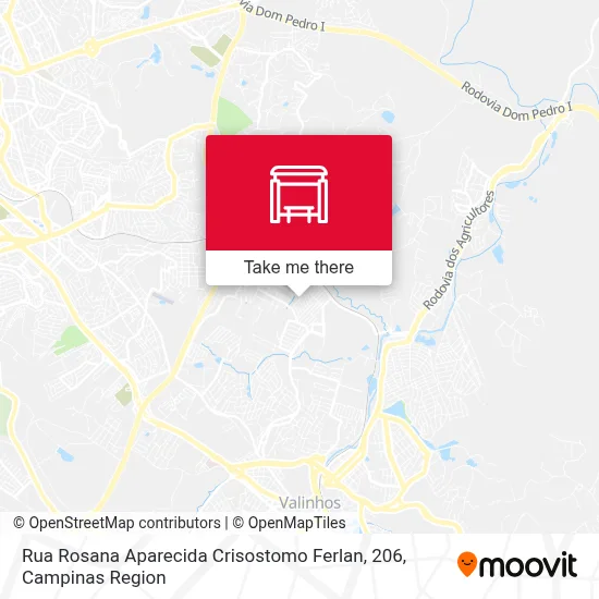 Rua Rosana Aparecida Crisostomo Ferlan, 206 map