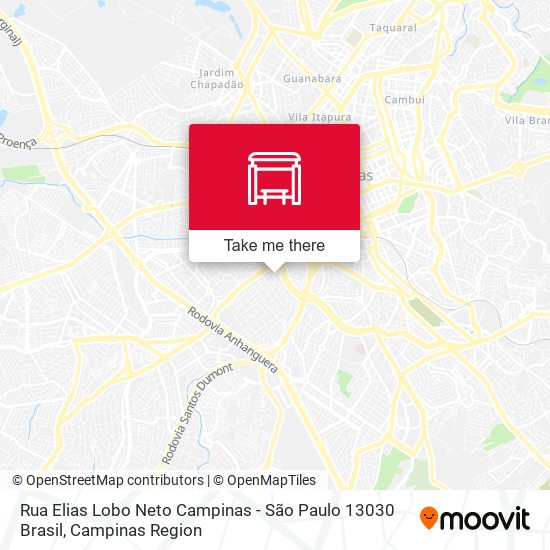 Rua Elias Lobo Neto Campinas - São Paulo 13030 Brasil map