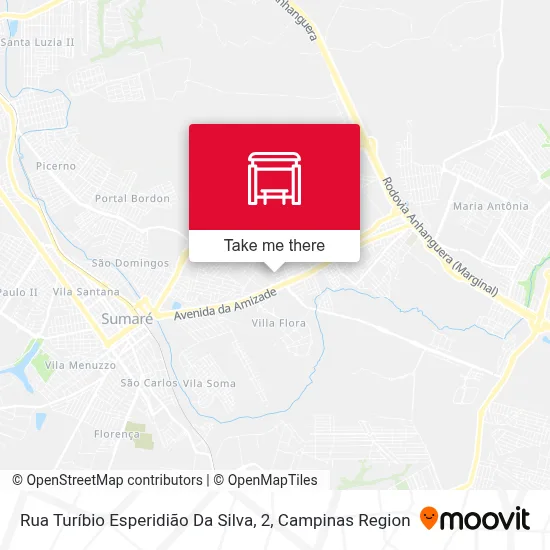 Rua Turíbio Esperidião Da Silva, 2 map