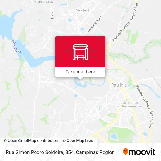 Rua Simon Pedro Soldeira, 854 map
