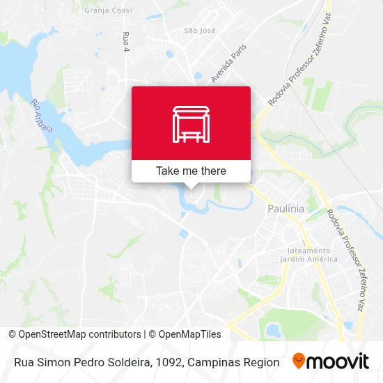 Rua Simon Pedro Soldeira, 1092 map