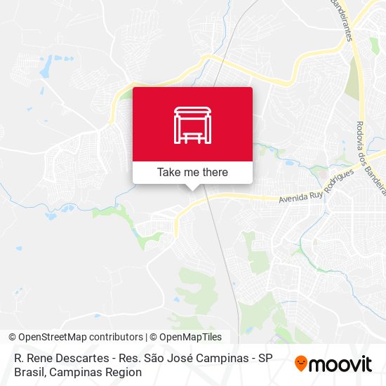 R. Rene Descartes - Res. São José Campinas - SP Brasil map