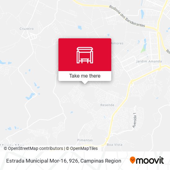 Estrada Municipal Mor-16, 926 map