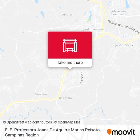 E. E. Professora Joana De Aguirre Marins Peixoto map