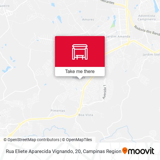 Rua Eliete Aparecida Vignando, 20 map