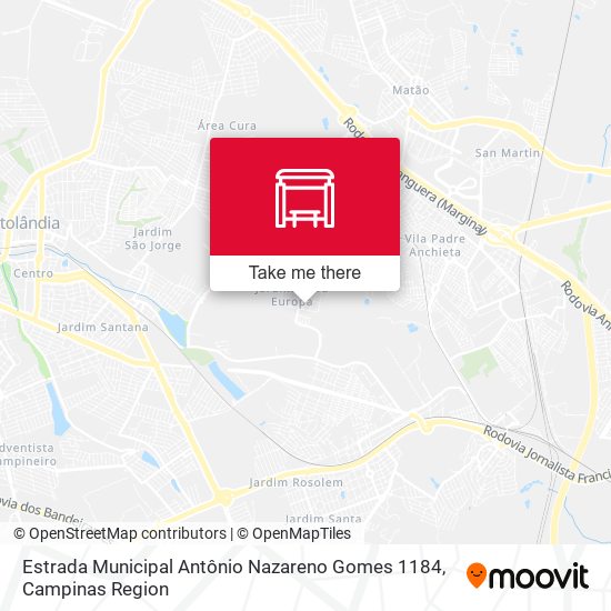 Estrada Municipal Antônio Nazareno Gomes 1184 map