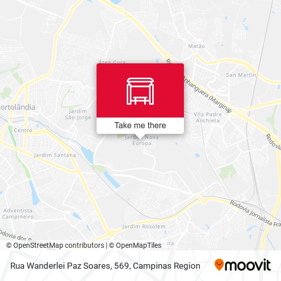 Rua Wanderlei Paz Soares, 569 map