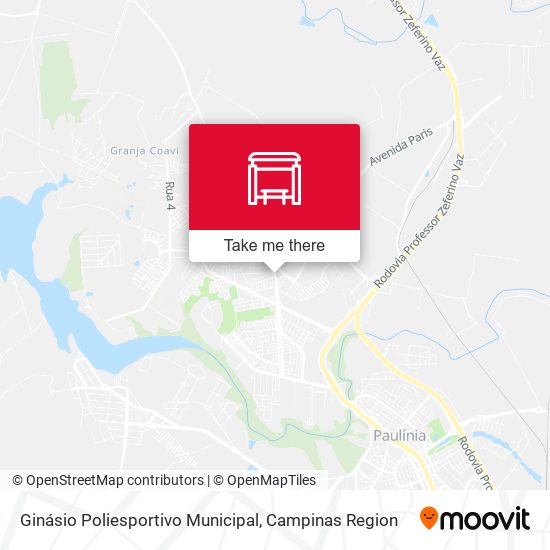 Ginásio Poliesportivo Municipal map