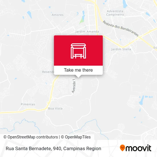 Rua Santa Bernadete, 940 map