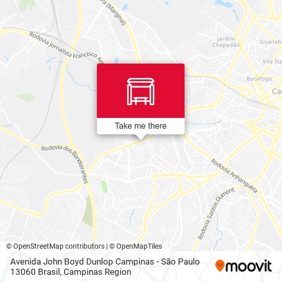 Avenida John Boyd Dunlop Campinas - São Paulo 13060 Brasil map