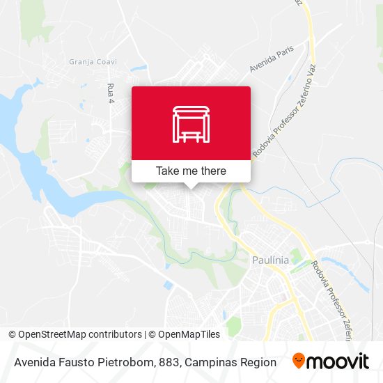 Avenida Fausto Pietrobom, 883 map